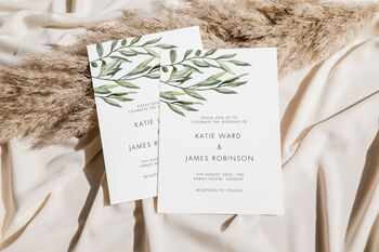 Personalised Olive Branch Invitation, 2 of 2