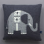 Elephant Cushion In Knitted Lambswool, thumbnail 2 of 6