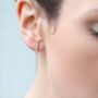Classic Baguette Stud Earrings, thumbnail 5 of 6