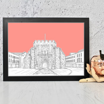 The Bargate Southampton Architectural Drawing Print, 3 of 10
