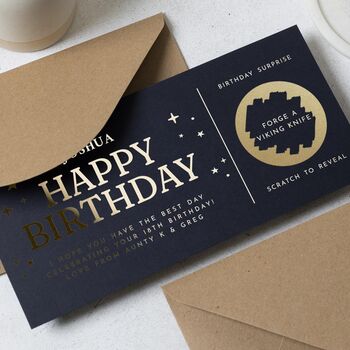 Personalised Birthday Scratch To Reveal Gift Voucher, 3 of 9