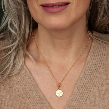18ct Gold Digestive Biscuit Charm Necklace, 2 of 6