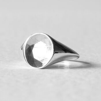 Phantom Oval Signet Ring Silver, 5 of 7
