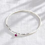 Birthstone Charm Bangle, thumbnail 1 of 7