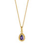 February Birthstone Amethyst Gold Plated Necklace, thumbnail 2 of 12