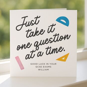 Gcse Exam Encouragement Good Luck Card, 5 of 8