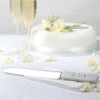 Wedding Cake Knife Personalised Marble Handle, thumbnail 1 of 7