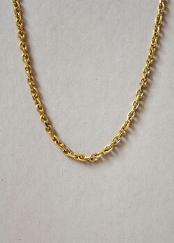 Anchor Minimal Chain Necklace 18 K Gold, 2 of 6