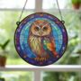 Little Owl Stained Glass Effect Suncatcher, thumbnail 3 of 6