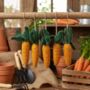 Handmade Felt Hanging Carrots Decoration, Set Of Five, thumbnail 2 of 6