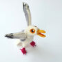Needle Felted Seagull Decoration Standing Ornament, thumbnail 10 of 10