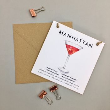 Manhattan Cocktail Gift A Card, 2 of 3