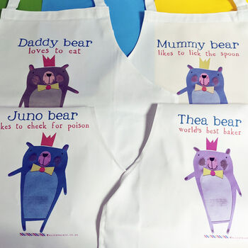 Personalised Bear Family Aprons, 11 of 12