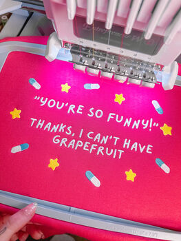 You're So Funny Embroidered Crewneck Sweatshirt, 3 of 9