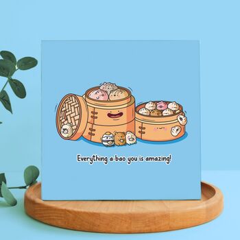 Bao Buns Card | Cute Greetings Card, 5 of 5