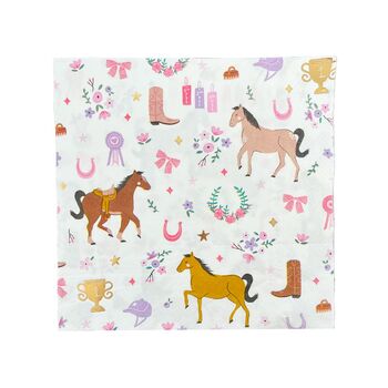 Pony Tales Large 'Cowgirl' Napkins 16pk, 2 of 2