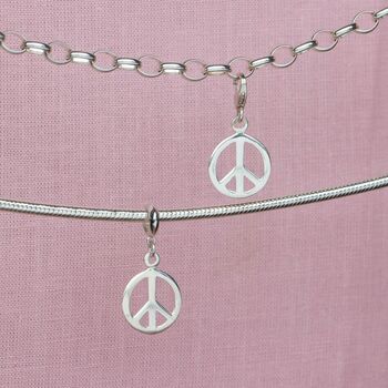 Sterling Silver Peace Charm, 2 of 7