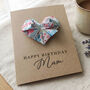 Personalised Birthday Floral Origami Heart Kraft Card, thumbnail 4 of 9