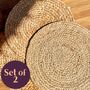 Round Jute Placemat • Set Of Two, thumbnail 1 of 5