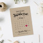 Don't Be Late Kraft Save The Date Card, thumbnail 1 of 5