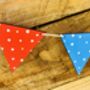 Wooden Bunting Multi Coloured Various Lengths, thumbnail 3 of 3