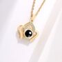 Custom Hidden Photo Projection Embellished Imperial Crown Necklace, thumbnail 3 of 5