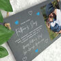Personalised First Father's Day Photo Slate Hanging Plaque 25 X 15cm, thumbnail 2 of 5
