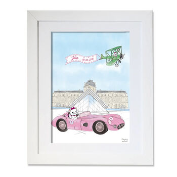 Sport Car Of The Louvre Children's Print, 2 of 5