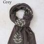 Leaf Embroidered Scarf, thumbnail 2 of 7