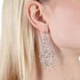 Sterling Silver Element Web Earrings, thumbnail 1 of 5