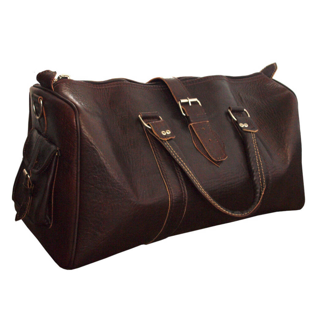 luxury leather weekend bags