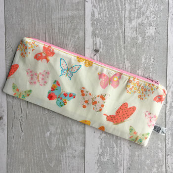 Children's Butterfly Fabric Pencil Case, 2 of 5