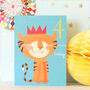 Mini Tiger 4th Birthday Card, thumbnail 3 of 4