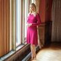 Women's 'Merry Cherry' Bamboo Nightdress, thumbnail 1 of 3