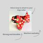 Red Santa Christmas Dog Bow, thumbnail 2 of 3