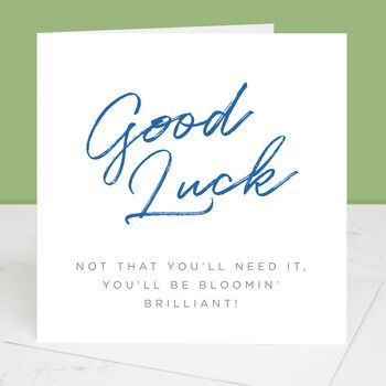 Bloomin' Brilliant Good Luck Card, 2 of 4