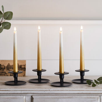 taper flame ombre candles realistic led four notonthehighstreet