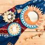 Set Of Three Wooden Sun And Moon Bohemian Wall Mirrors, thumbnail 1 of 8