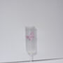 Ribbed Pink Butterfly Prosecco Glass Set Of Two, thumbnail 4 of 5