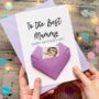 Personalised Mother's Day Card For Best Mummy, Mum, Grandma Origami Heart Keepsake Gift, thumbnail 3 of 8