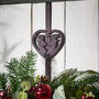 Kissing Reindeer Over Door Christmas Wreath Hanger, thumbnail 5 of 5