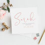 Personalised Modern Thank You Maid Of Honour Card|Rose, thumbnail 2 of 3