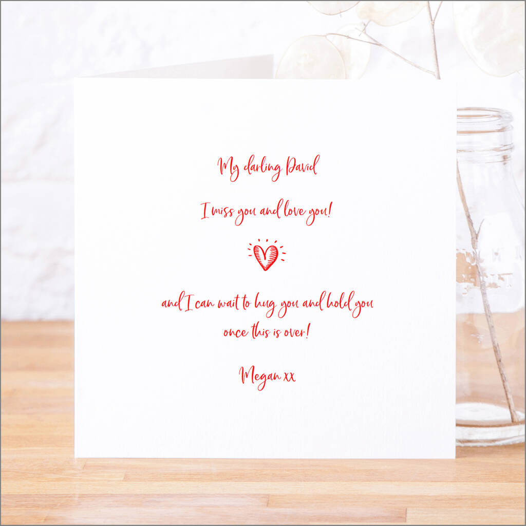 personalised 'can't wait to see you' card by faith hope & love designs ...