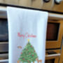 Woodland Animal Christmas Tea Towel, thumbnail 3 of 4