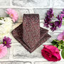 Brown And Pink Ditsy Floral Wedding Tie Set, thumbnail 2 of 6