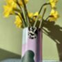 Cow Print Hand Painted Cylinder Vase, thumbnail 3 of 7