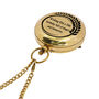 Personalised 30th Birthday Two Inch Brass Sundial Compass Gift, thumbnail 6 of 10