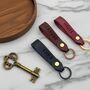 Personalised Leather Loop Keyring, thumbnail 7 of 9