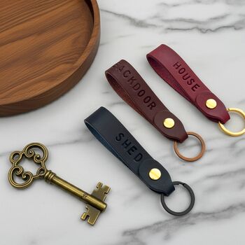 Personalised Leather Loop Keyring, 7 of 9