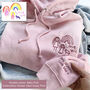 Personalised Embroidered Kids Drawing Hoodie, thumbnail 3 of 12